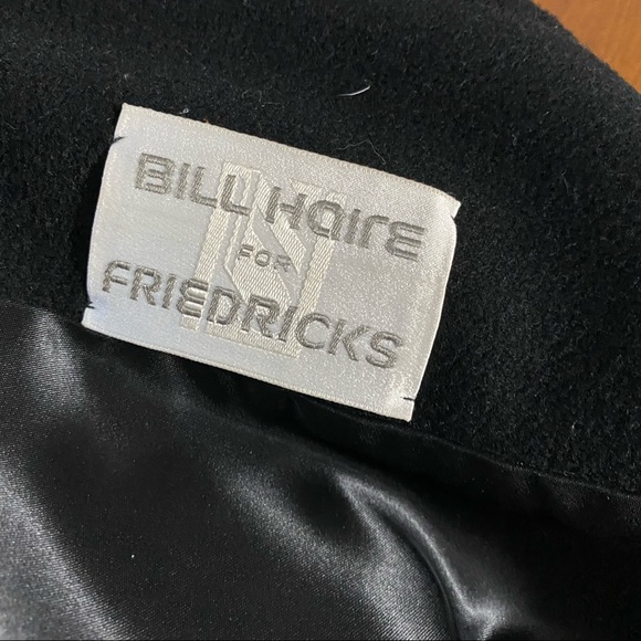 Bill Haire for Friedricks Womens Coat Black Size Medium  Buttons Belted - Picture 8 of 12
